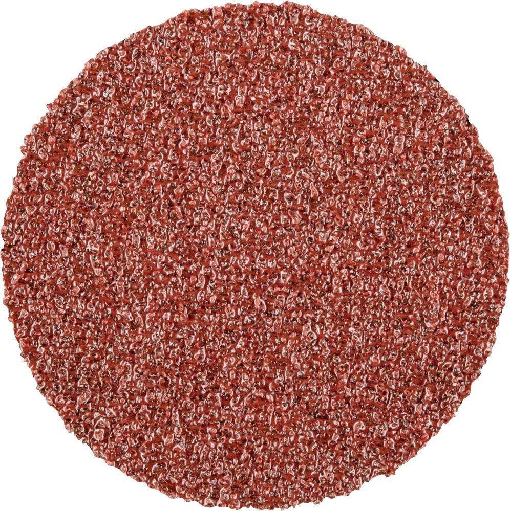 Surface texturée ronde de couleur rouge avec un motif ondulé, possiblement un disque abrasif de ponçage ou une surface de nettoyage.