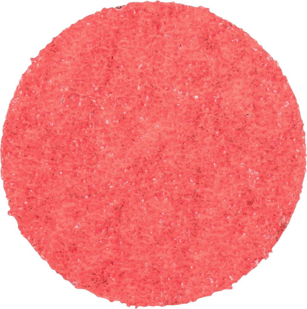 L'éponge rouge en forme de cercle est présentée sur un fond blanc.