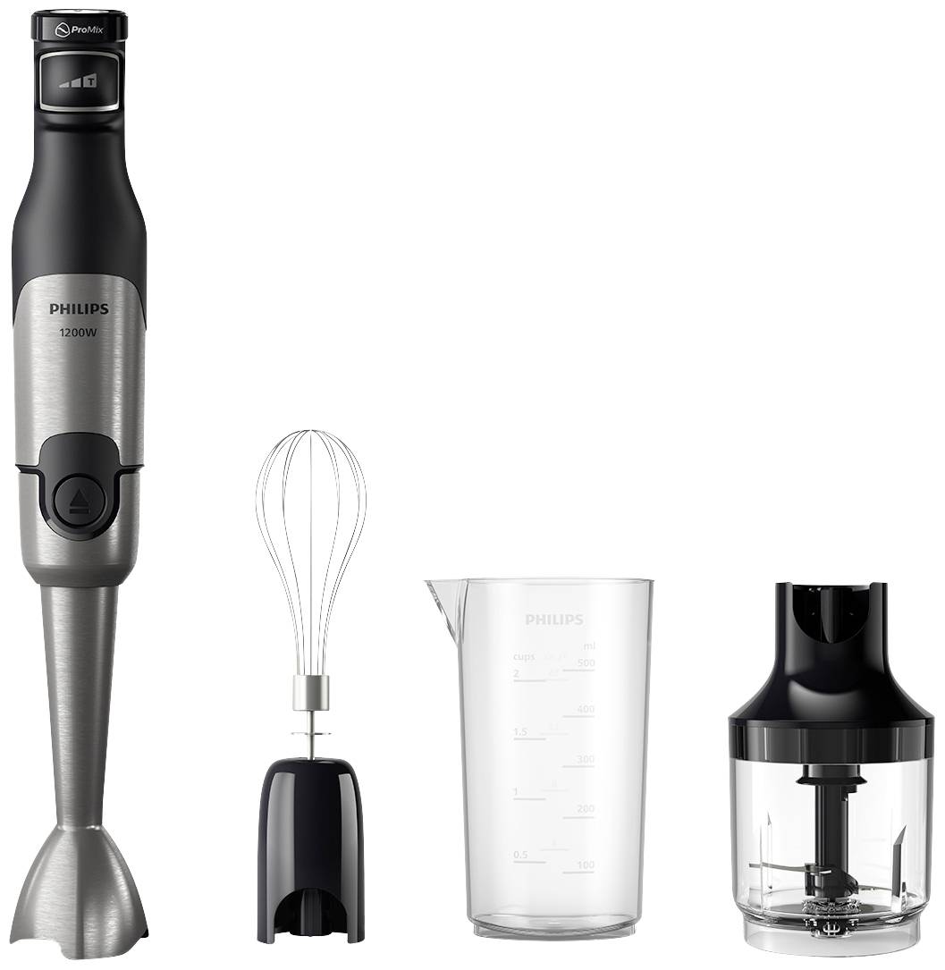 Philips Home HR2683/00 Mixeur plongeant 1200 W mixeur plongeant pour soupes, fouet , avec verre doseur, avec embout hâchoir
