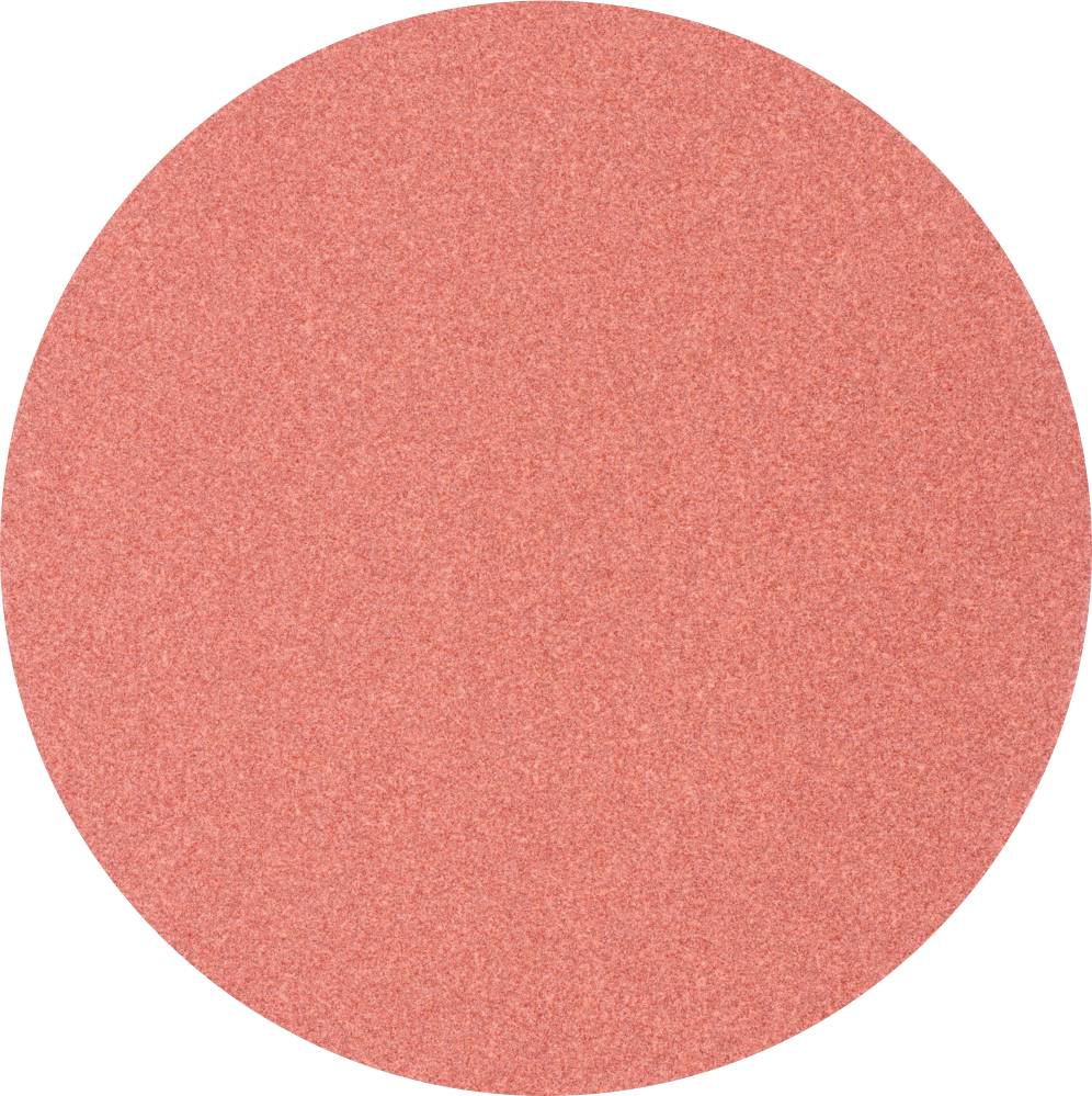 Image circulaire rouge monochrome présentant une texture semblable à du papier de verre.