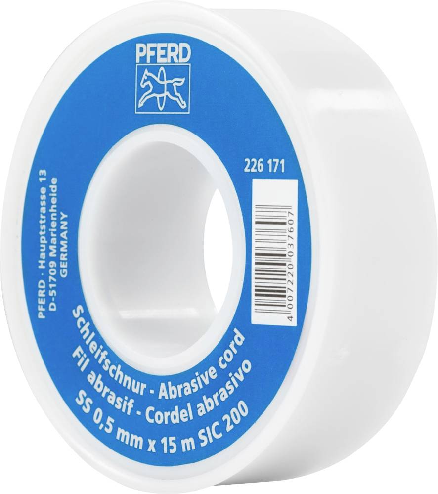 PFERD TOOLS SS 0,5mm x 15m SiC 200 45019001 Rouleau de papier abrasif Grain 200 (Ø x L) 0.5 mm x 15 m 1 pc(s)