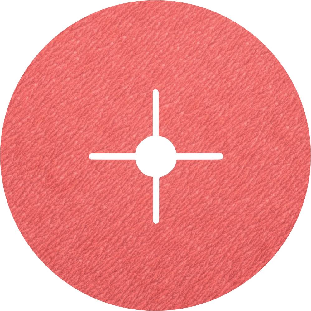 Un bouton de démarrage rouge avec un symbole blanc en croix au centre.