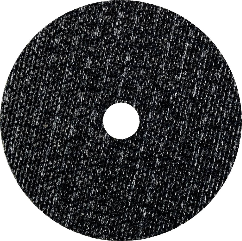 Disque de coupe à tronçonner noir avec surface texturée et trou central.