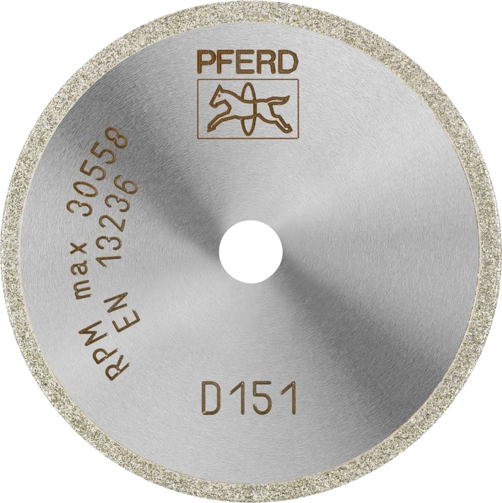 PFERD 68405015 D1A1R 50-1,4-6 D 151 GAD Disque à tronçonner diamanté Diamètre 50 mm Ø de perçage 6 mm Duroplast, Verre, Carbure