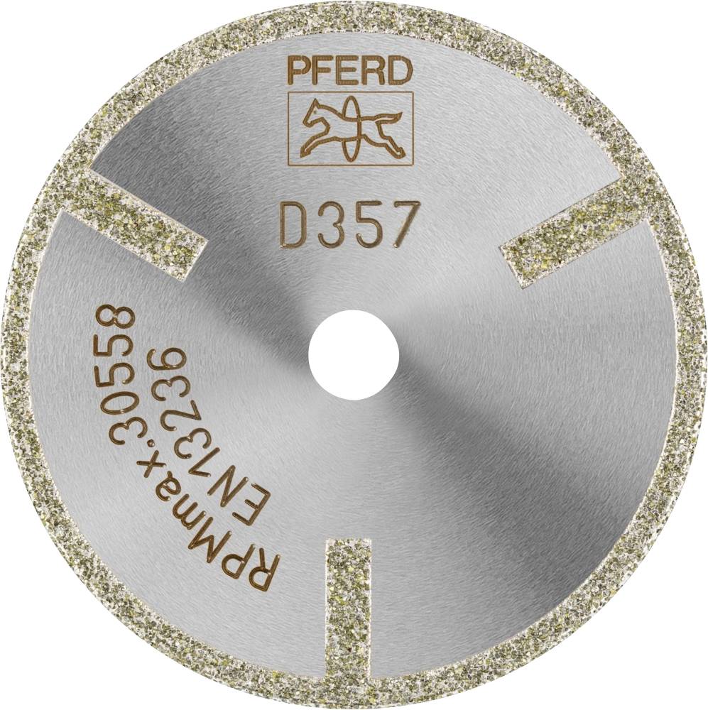 PFERD 68405063 D1A1R 50-2-6 D 357 GAG Disque à tronçonner diamanté Diamètre 50 mm Ø de perçage 6 mm Duroplast, Céramique