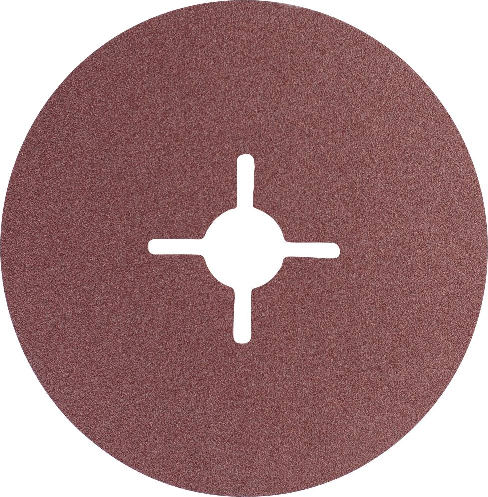 Disque abrasif avec un motif de coupe croisée au centre. Adapté pour le traitement des métaux ou des surfaces en bois.