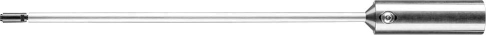 Longue tige métallique fine avec une extrémité cylindrique et une surface brillante. Adaptée aux applications techniques ou industrielles.