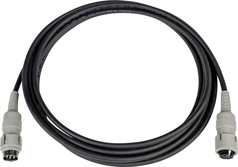 Câble audio noir avec fiches grises aux deux extrémités, adapté pour les connexions audio dans les appareils électroniques.
