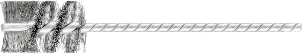 Brosse et tige métallique, comme un design de goupillon. Principalement utilisé pour le nettoyage ou l'entretien d'objets.