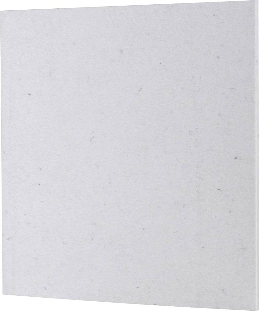 Carnet rectangulaire blanc avec du papier légèrement texturé.