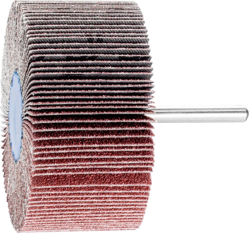Un outil de meulage doté d'une tête cylindrique et d'un manche en métal, utilisé pour le traitement de surface.
