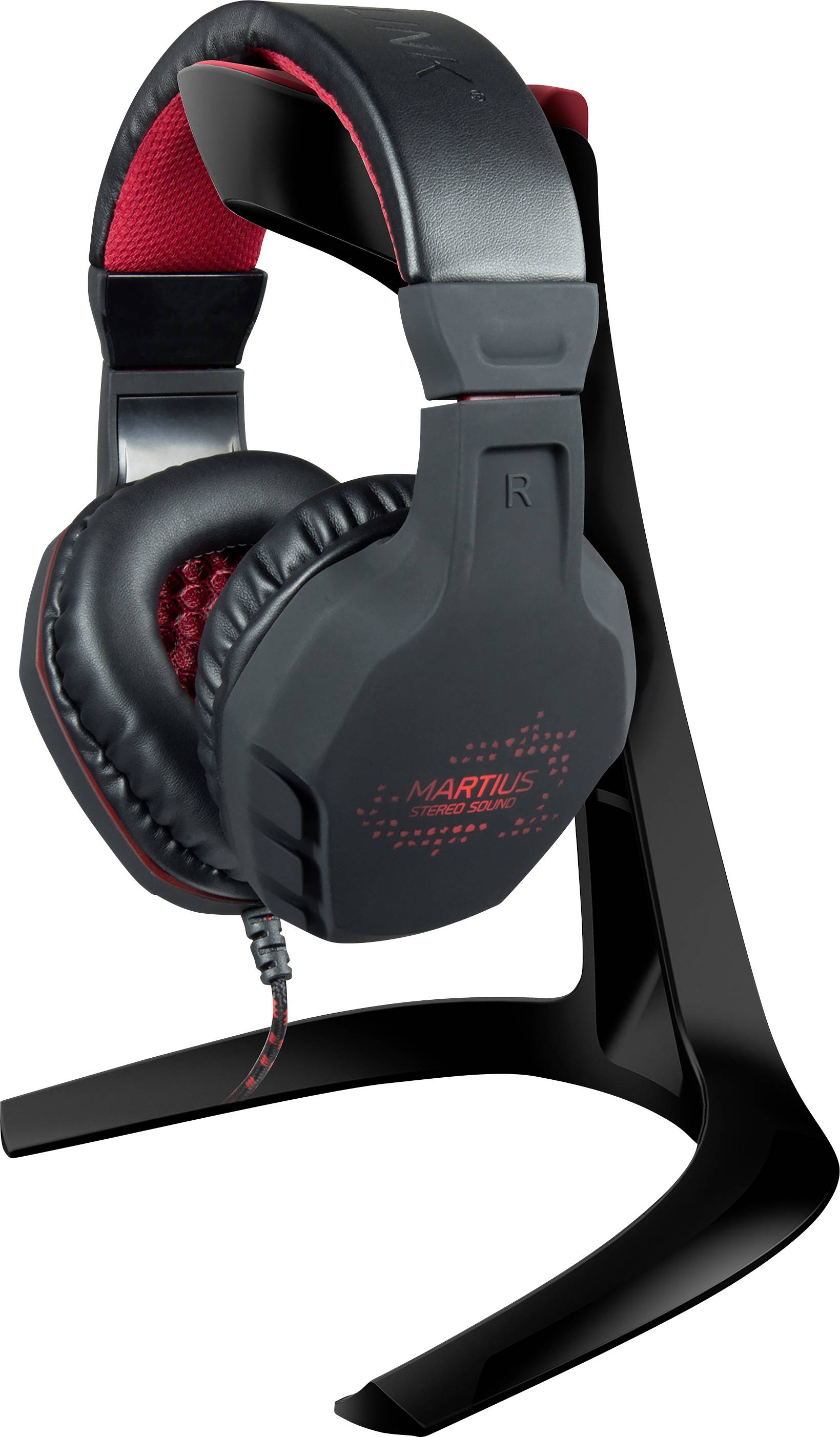 SpeedLink EXCEDO Support pour casque noir, rouge