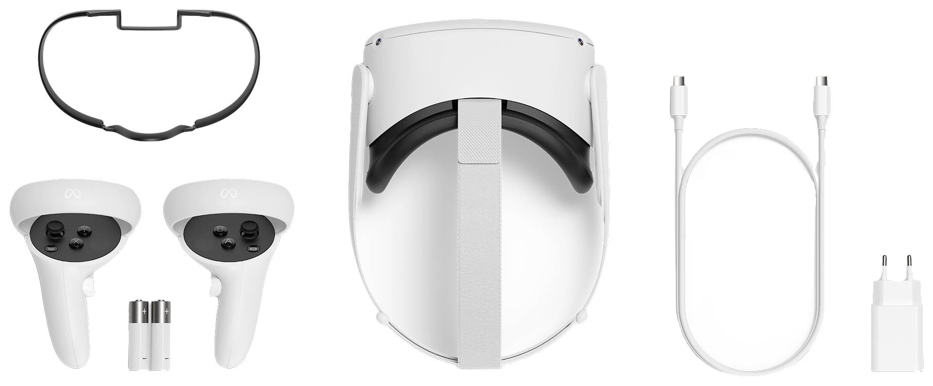 Meta Quest Meta Quest 2 Casque de réalité virtuelle blanc 256 GB avec manettes