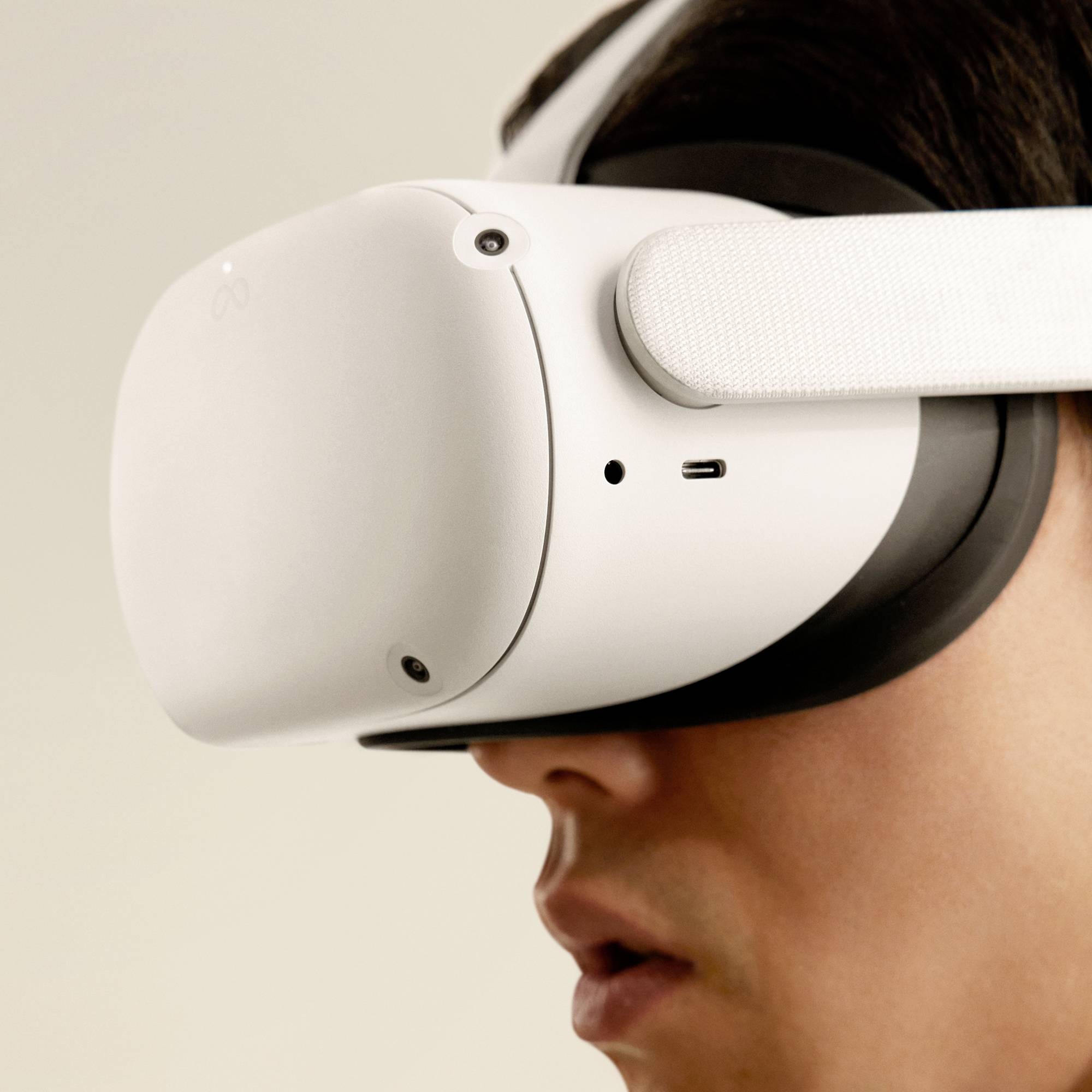 Meta Quest Meta Quest 2 Casque de réalité virtuelle blanc 256 GB avec manettes