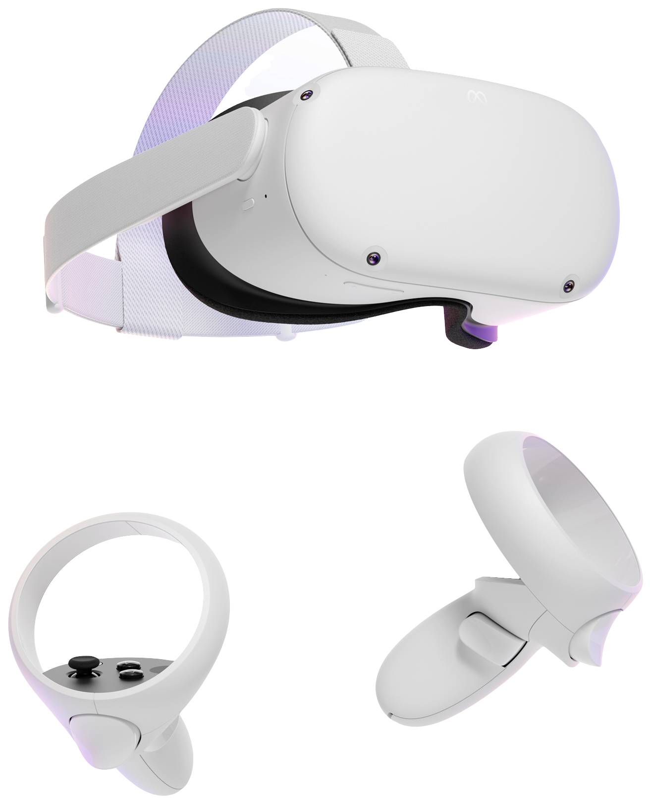 Meta Quest Meta Quest 2 Casque de réalité virtuelle blanc 256 GB avec manettes