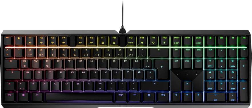 CHERRY MX Silent USB Clavier de gaming allemand, QWERTZ noir