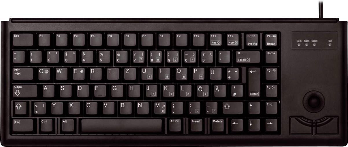 CHERRY G84-4400LPBDE-2 filaire Clavier allemand, QWERTZ noir