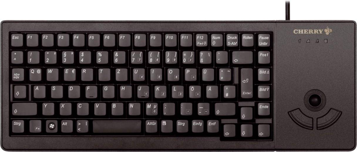 CHERRY G84-5400LUMDE-2 filaire Clavier allemand, QWERTZ noir