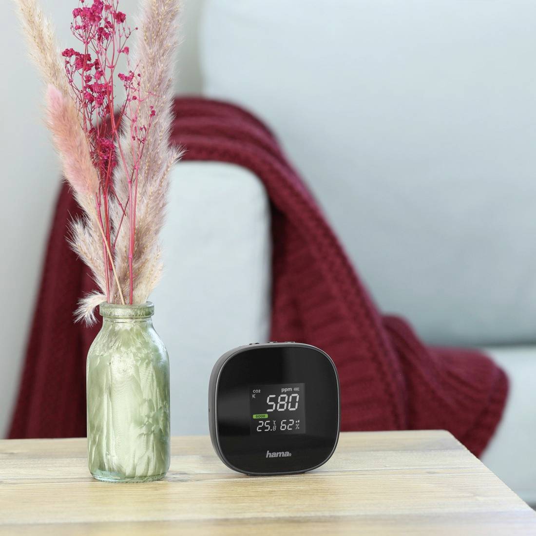Appareil de mesure de la qualité de l'air Hama Safe noir