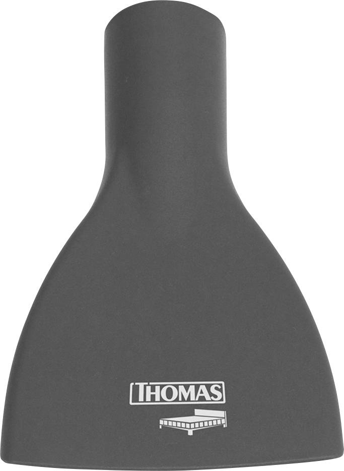 Un couvercle gris pour un aspirateur portant le logo blanc 'THOMAS' dessus.