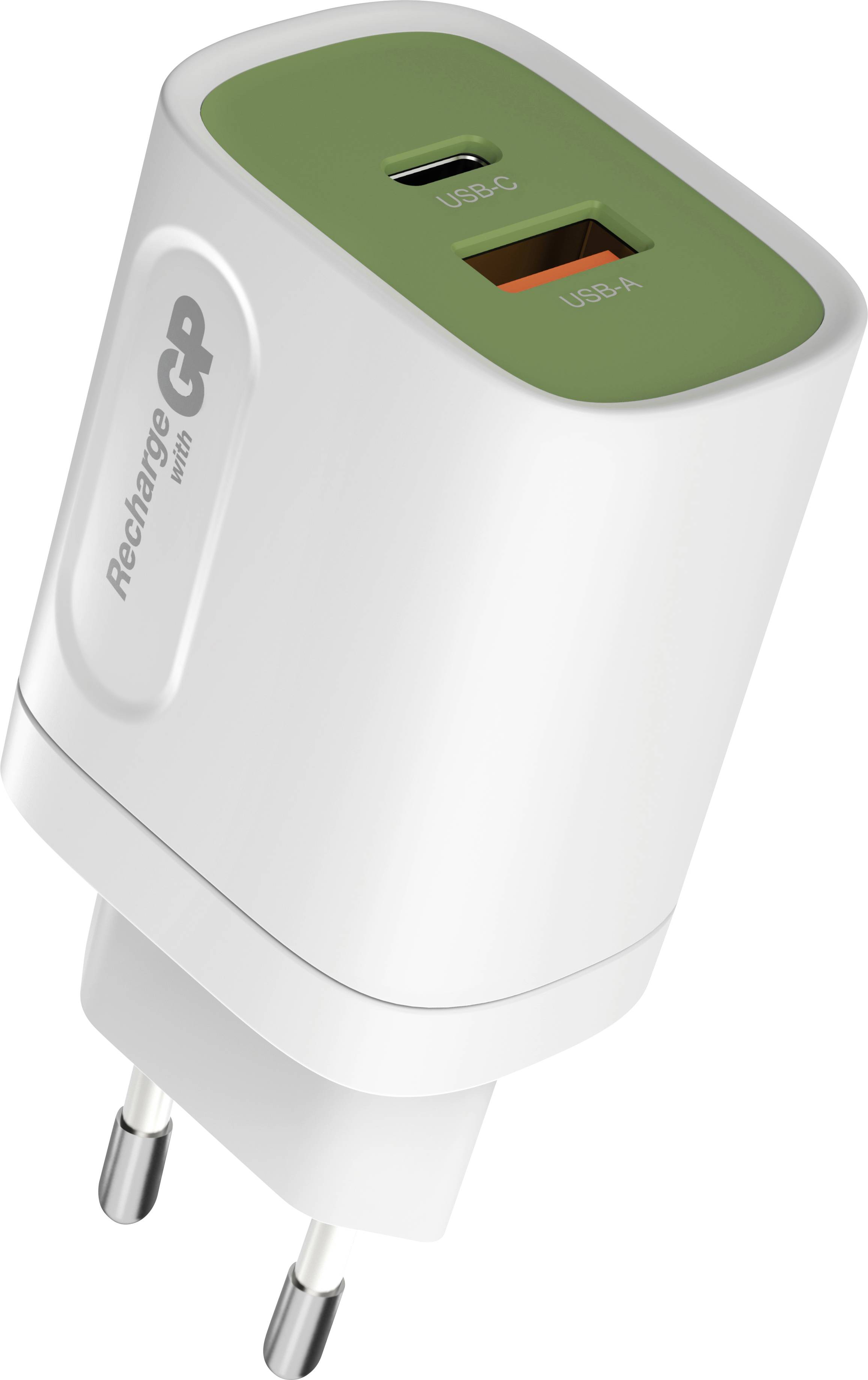 Chargeur USB GP GPWC20WPWHUSB174 2 x 1x USB-A, 1x USB-C®