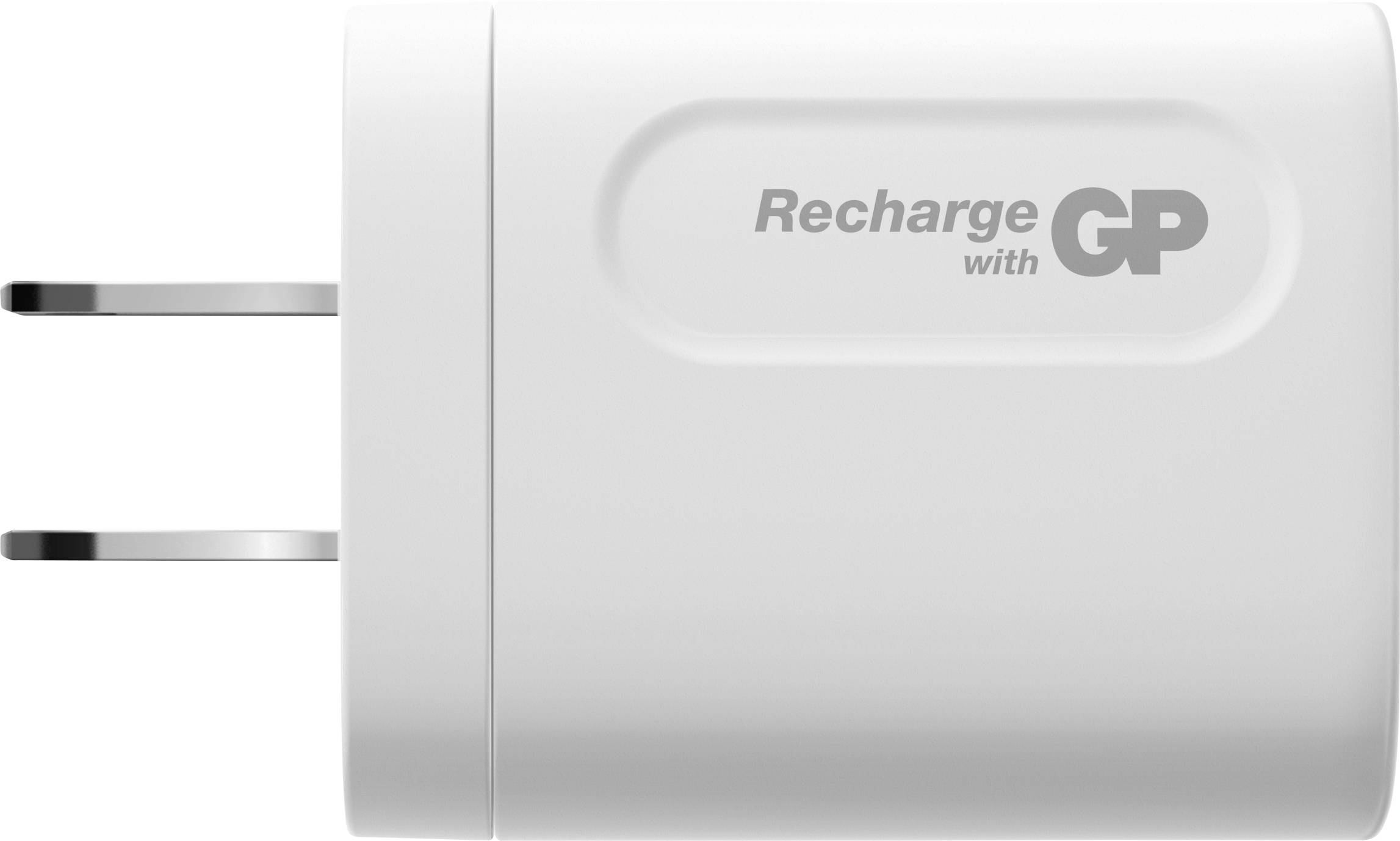 Chargeur USB GP GPWC20WPWHUSB174 2 x 1x USB-A, 1x USB-C®