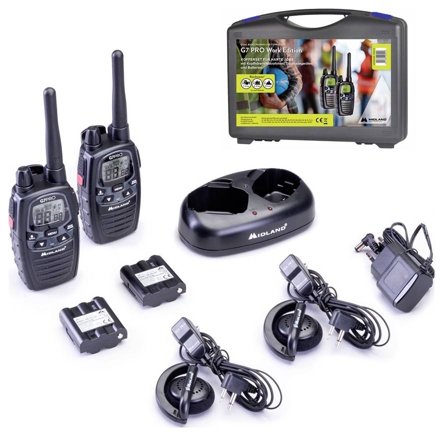 Midland Work Edition Set 2x G7 Pro C1090.18 Talkie-walkie PMR jeu de 2