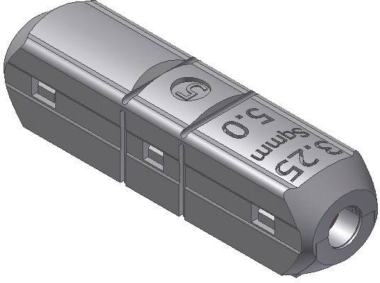 Donau Elektronik HD05 HD05 Borne de passage flexible: 0.20-0.50 mm² rigide: 0.20-0.50 mm² gris