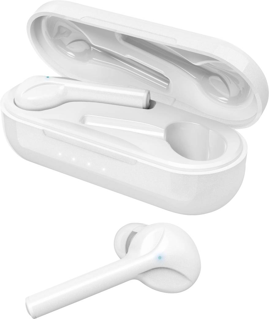Hama Spirit Go Écouteurs intra-auriculaires Bluetooth blanc micro-casque, commande tactile