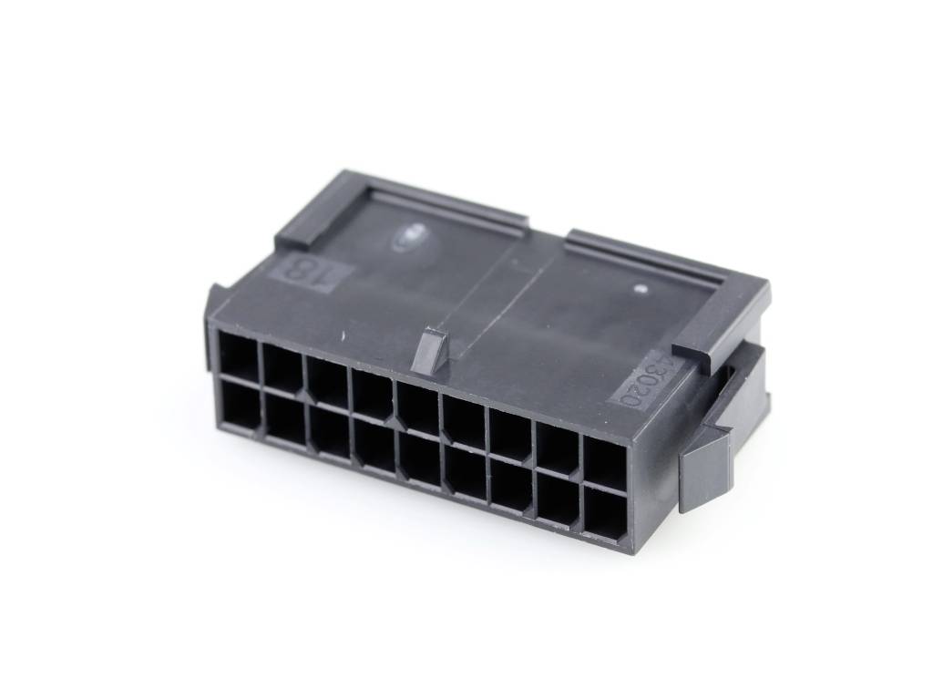 Molex Boîtier femelle pour câble Nbr total de pôles 18 Pas: 3 mm 430201800 Bag