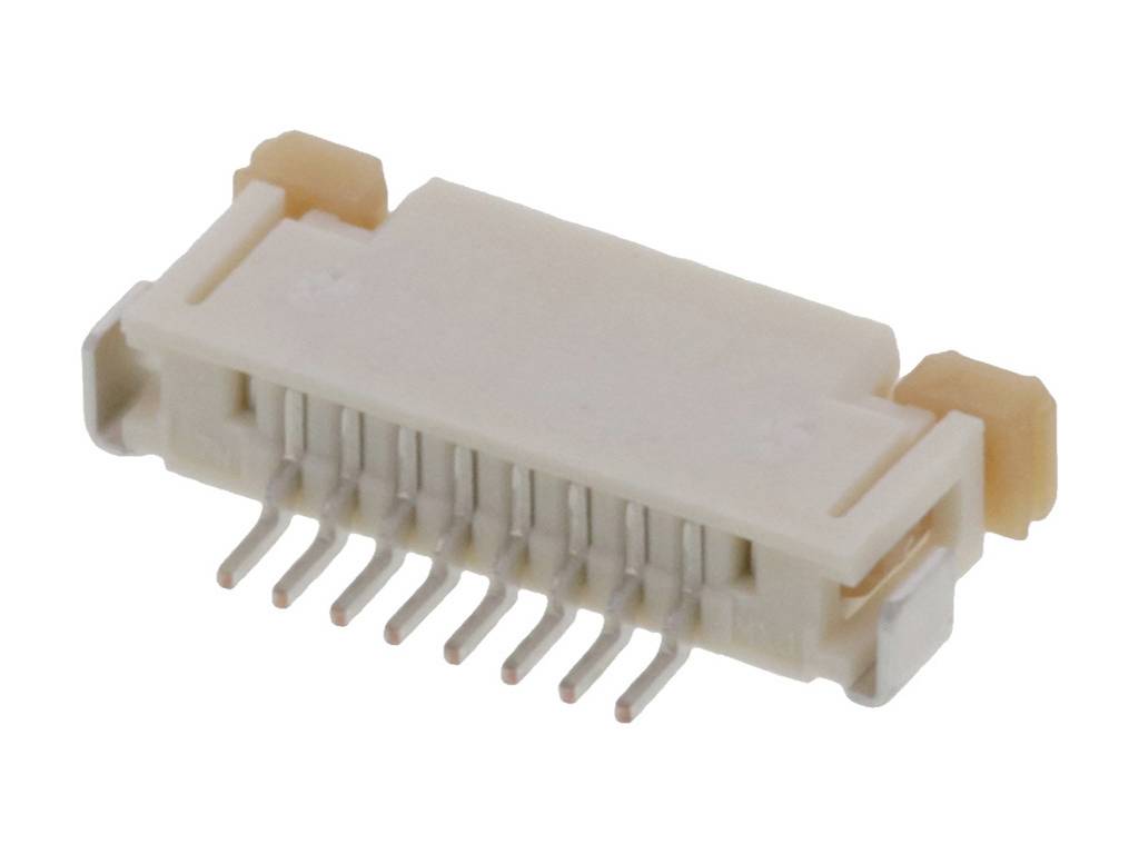 Molex Port FFC/FPC Nbr total de pôles 8 Pas: 1 mm 522070833 Tape on Full reel
