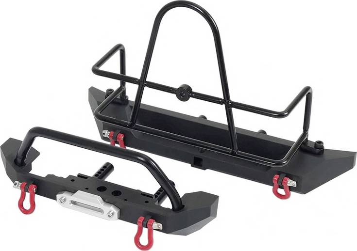 Absima 2320121 Pièce de tuning Kit de pare-chocs métalliques v/h avec porte-roue pour échelle 1:10