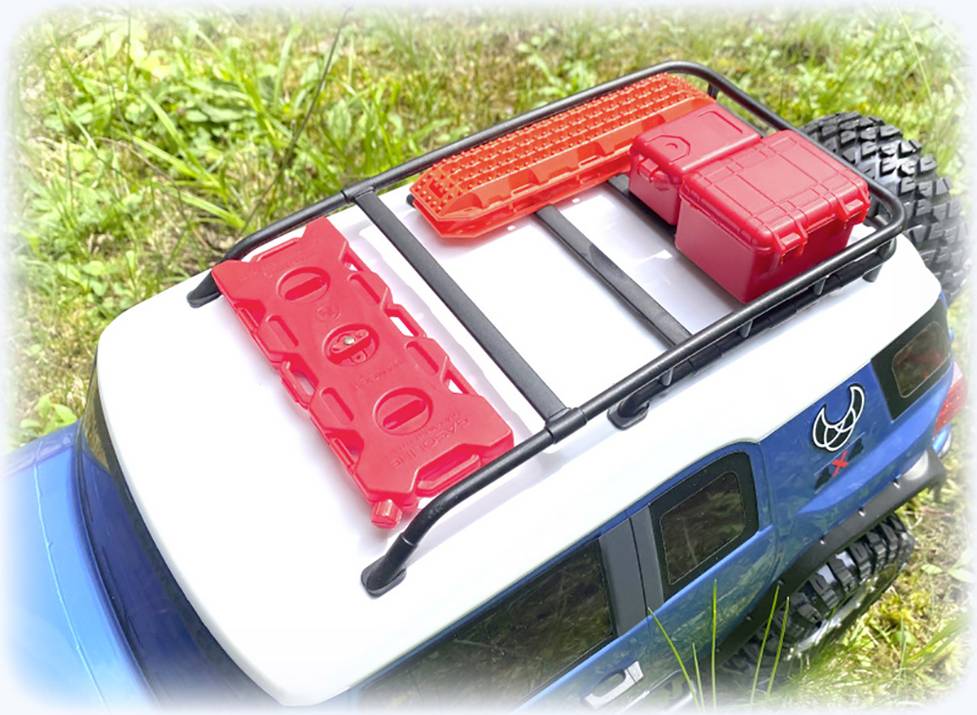 Absima 2320119 Pièce de tuning Rampes de sauvetage orange 2 pour échelle 1:10