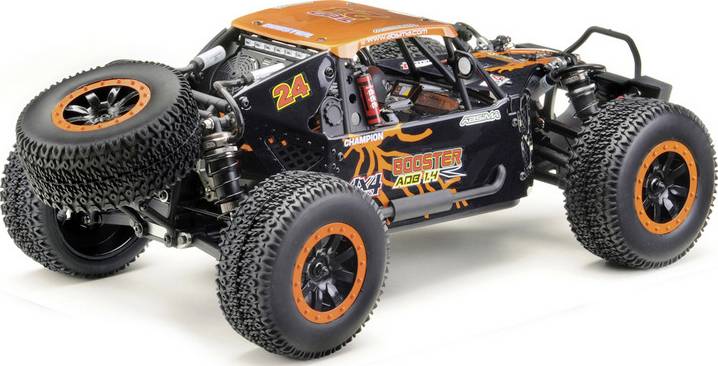 Absima Desert Rock Racer ADB1.4 orange, noir brushed 1:10 Auto RC électrique Rock Racer 4 roues motrices (4WD) prêt à fonctionner