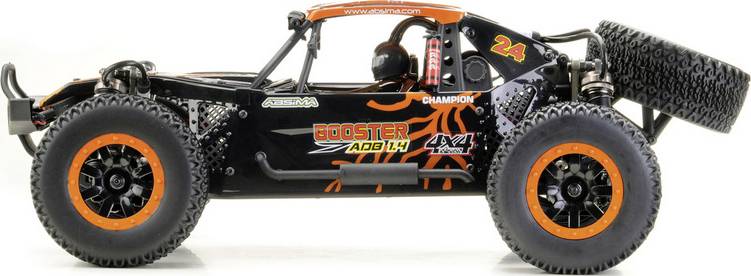 Absima Desert Rock Racer ADB1.4 orange, noir brushed 1:10 Auto RC électrique Rock Racer 4 roues motrices (4WD) prêt à fonctionner