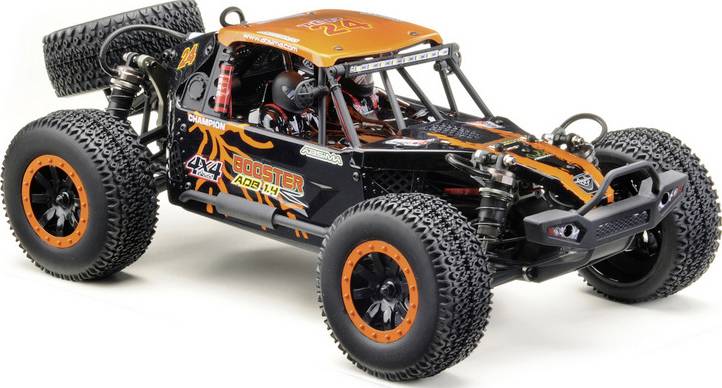 Absima Desert Rock Racer ADB1.4 orange, noir brushed 1:10 Auto RC électrique Rock Racer 4 roues motrices (4WD) prêt à fonctionner