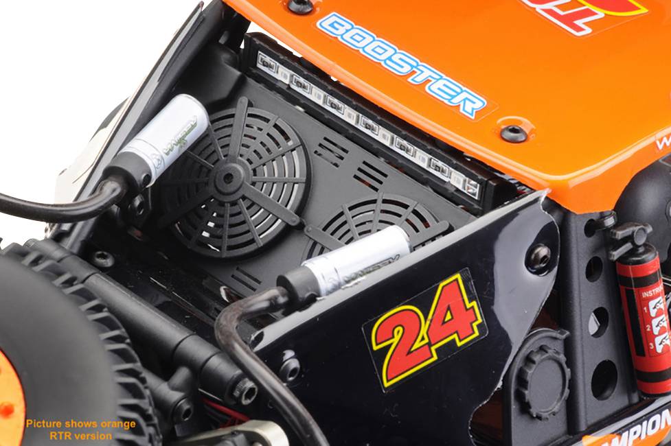 Absima Desert Rock Racer ADB1.4 orange, noir brushed 1:10 Auto RC électrique Rock Racer 4 roues motrices (4WD) prêt à fonctionner