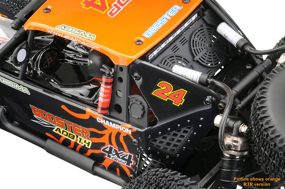 Absima Desert Rock Racer ADB1.4 orange, noir brushed 1:10 Auto RC électrique Rock Racer 4 roues motrices (4WD) prêt à fonctionner