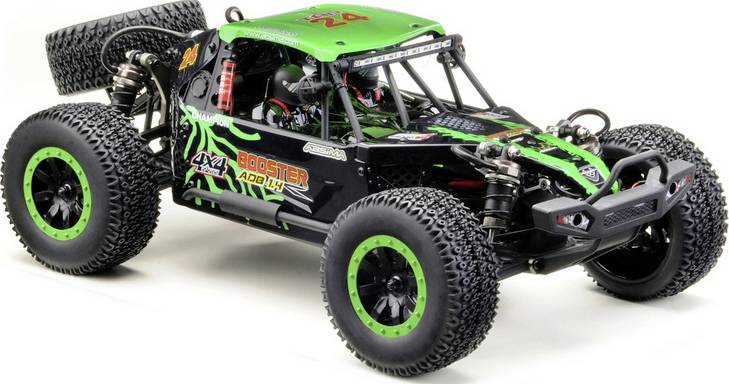 Absima Desert Rock Racer ADB1.4 vert, noir brushed 1:10 Auto RC électrique Rock Racer 4 roues motrices (4WD) prêt à fonctionner