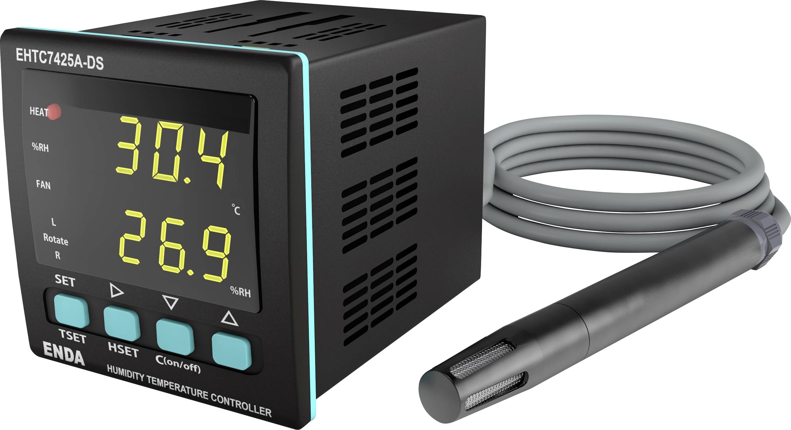 Enda EHTC7425A-DS-230 Régulateur universel 0 à +50 °C Relais 10 A (l x H) 72 mm x 72 mm