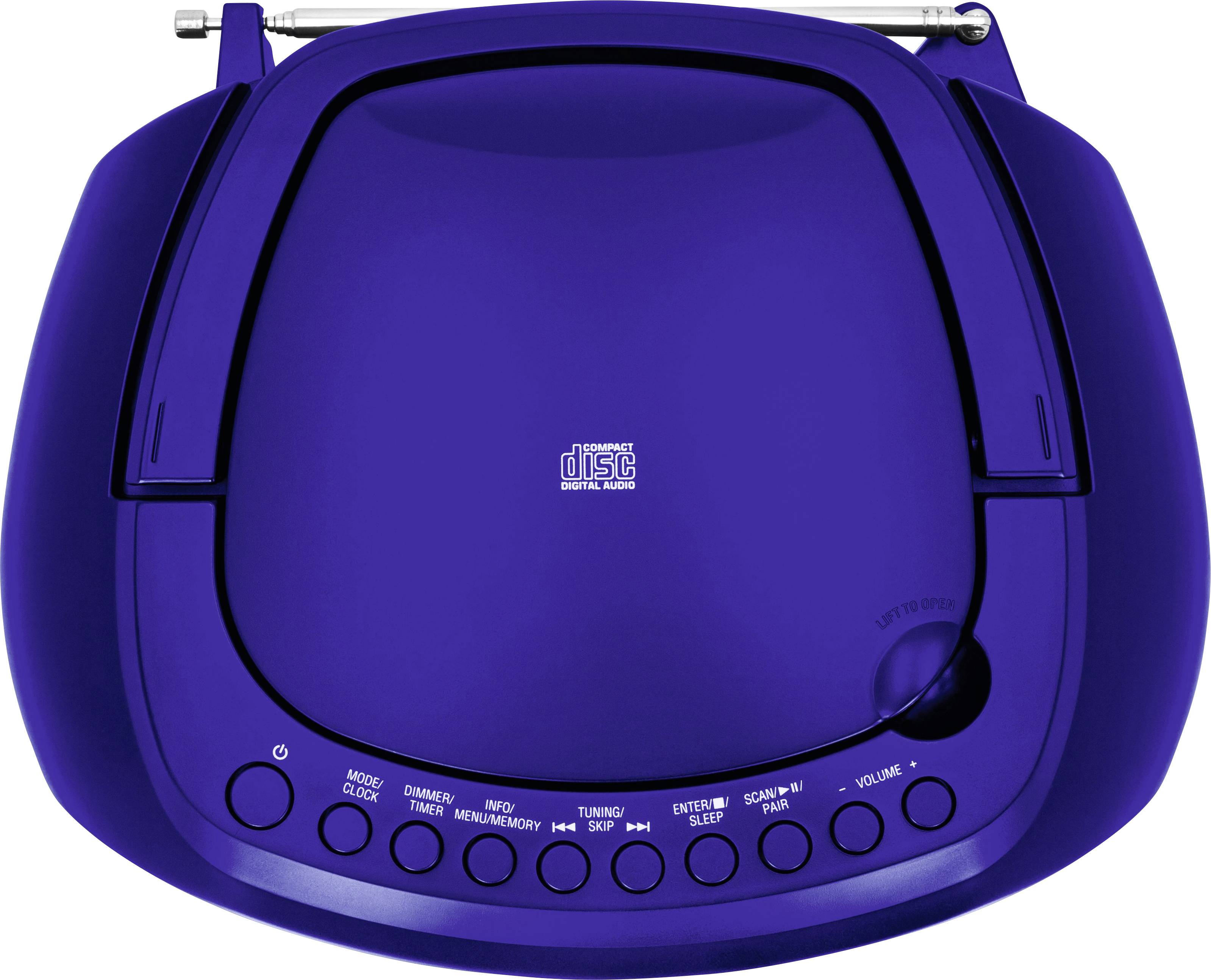 TechniSat DIGITRADIO 1990 Radio-lecteur CD DAB+, FM AUX, Bluetooth, CD, USB fonction de charge de la batterie, fonction réveil