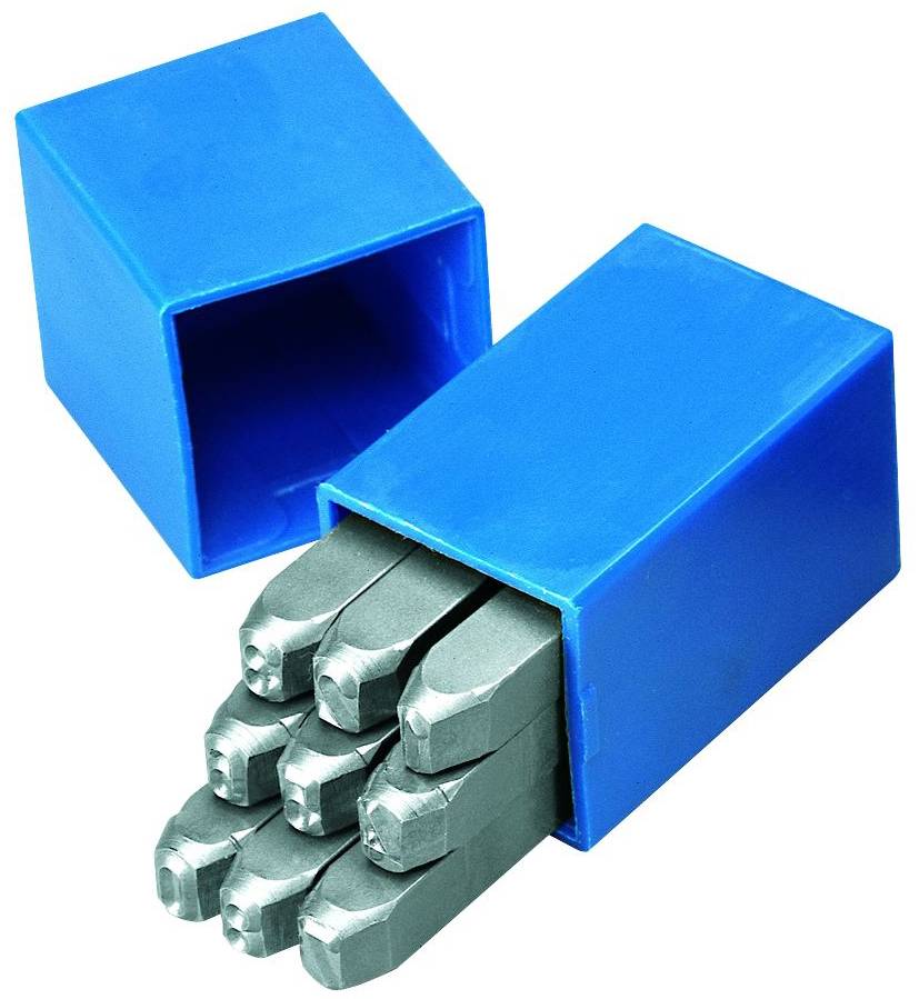 Gedore 8605140 Jeu de poinçons chiffres Hauteur des caractères: 6 mm