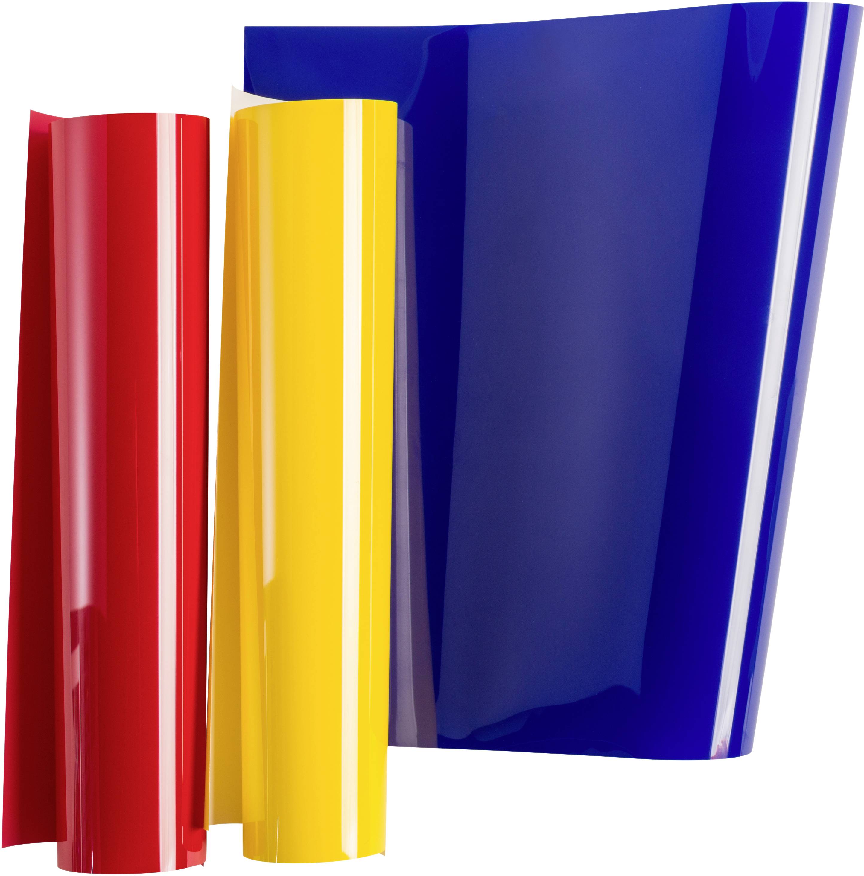 Cricut Everyday Iron-On Film rouge, jaune, bleu