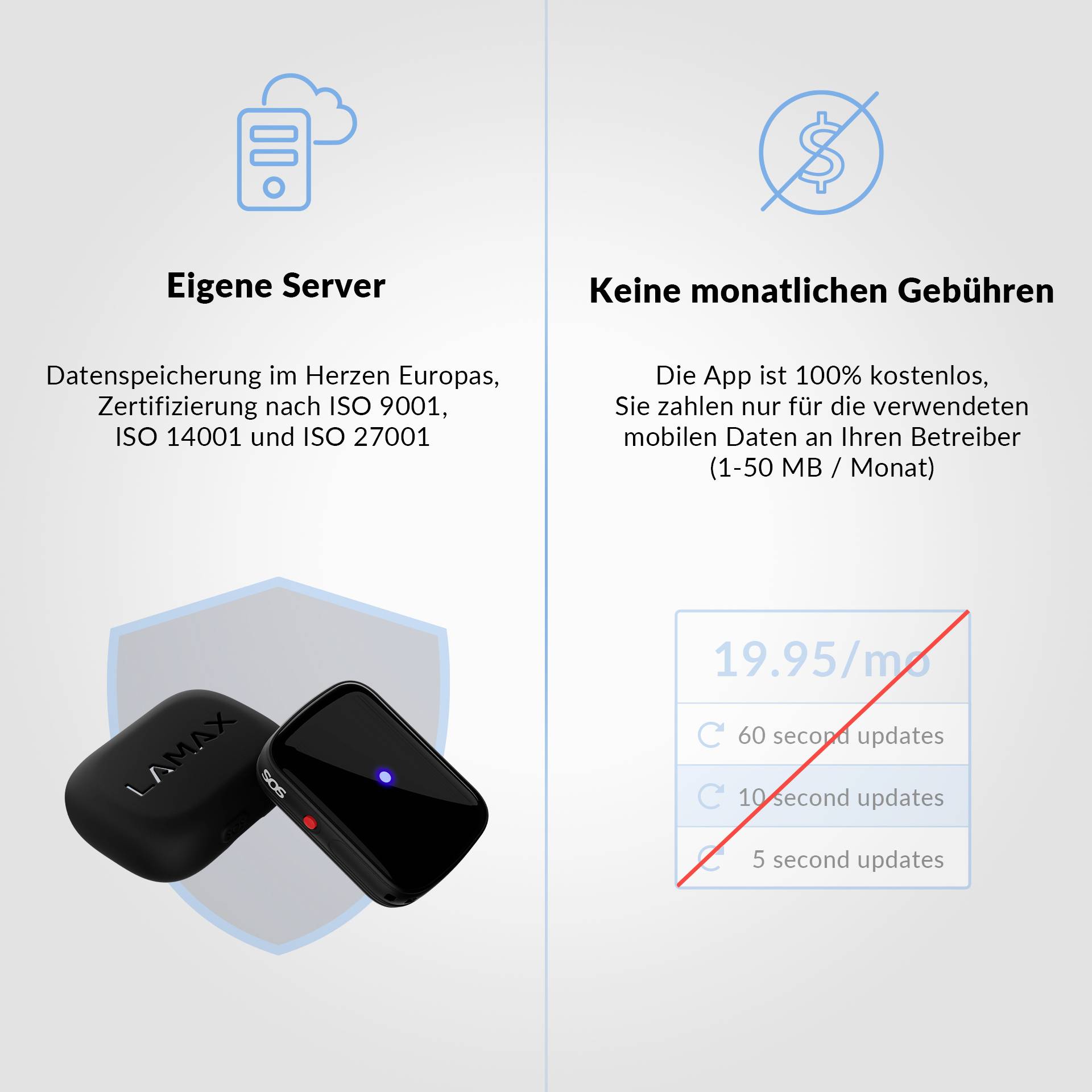 Lamax LMXGPSLRCR Traceur GPS traceur de véhicules, traceur de bagages, traceur d'animaux domestiques, traceur multifonction