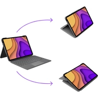 Logitech Folio Touch Clavier pour tablette avec étui Adapté à la marque (tablette): Apple iPad Air (4e génération), iPad Air Logitech Folio Touch Clavier pour tablette avec étui Adapté à la marque (tablette): Apple iPad Air (4e génération), iPad Air