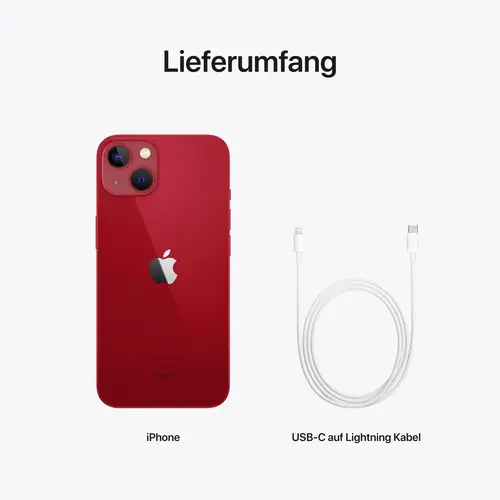 Apple iPhone 13 rouge 128 GB 15.5 cm (6.1 pouces) Apple iPhone 13 rouge 128 GB 15.5 cm (6.1 pouces)