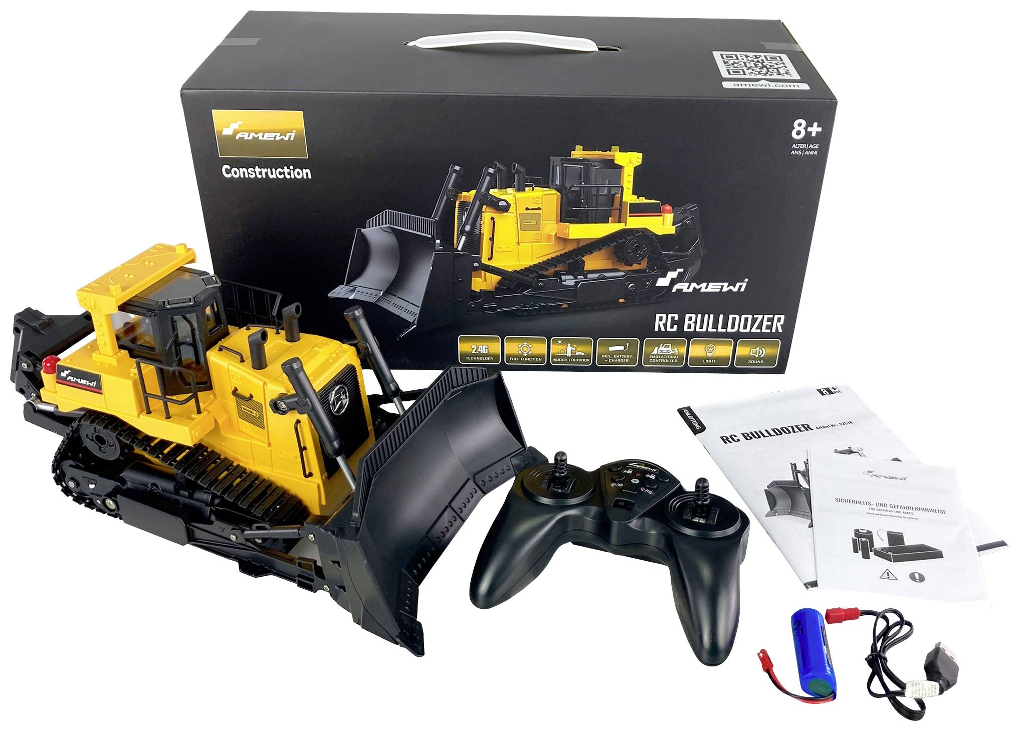 Amewi 22518 Scale 1:24 électrique Modèle fonctionnel RC prêt à fonctionner (RtR)