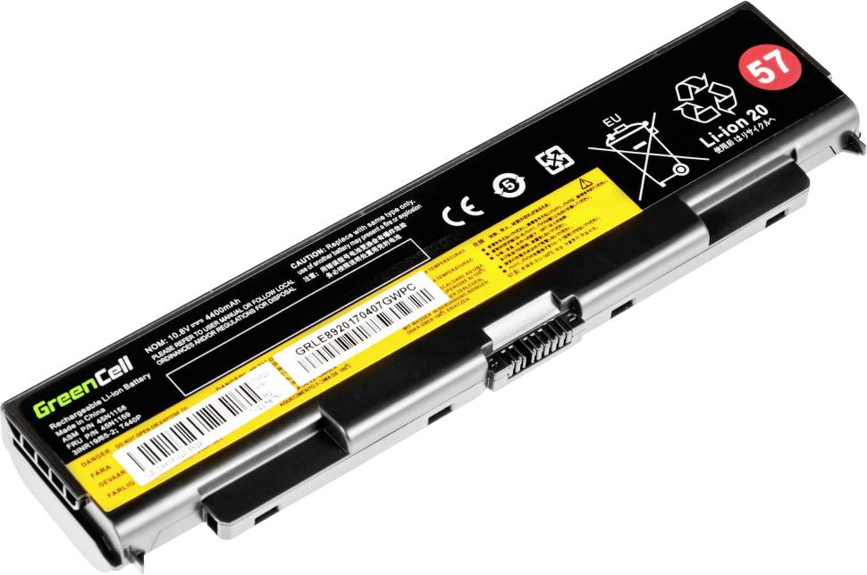 Green Cell Batterie d'ordinateur portable 45N1147 45N1153 10.8 V 4400 mAh Lenovo