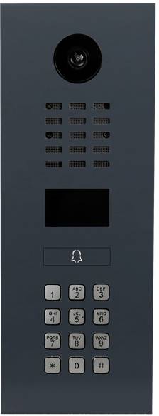DoorBird D2101KV Interphone vidéo IP Ethernet Station extérieure RAL 7016 (satiné), acier inoxydable V2A