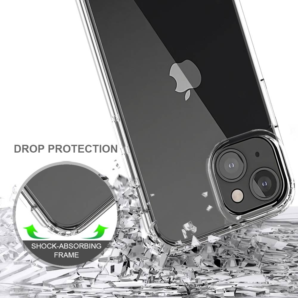 JT Berlin Pankow Clear Coque arrière Apple iPhone 13 mini transparent résistant aux chocs, chargement par induction 10798